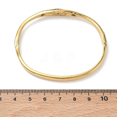 304 Stainless Steel & Rhinestone Hined Bangles for Women BJEW-Z178-08G-1