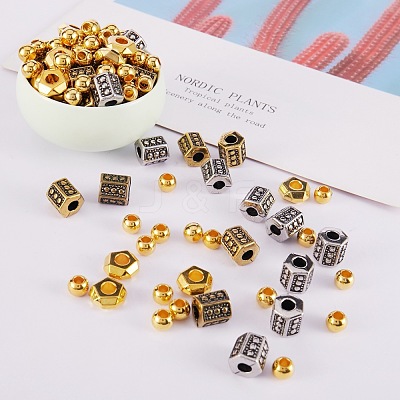 200g 4 Style CCB Plastic Beads CCB-SZ0001-06-1
