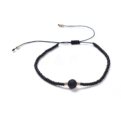 Nylon Thread Braided Beads Bracelets BJEW-JB04346-01-1