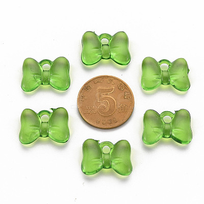 Transparent Acrylic Pendants TACR-T024-02BA-925-1