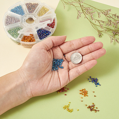 11/0 Two Cut Round Hole Glass Seed Beads SEED-YS0001-01-1