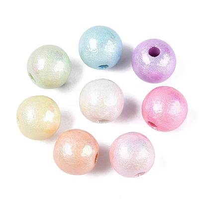 Luminous UV Plating Opaque Acrylic Beads OACR-Q204-14-1