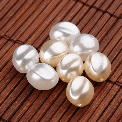 Oval Imitation Pearl Acrylic Beads OACR-L004-3379-1