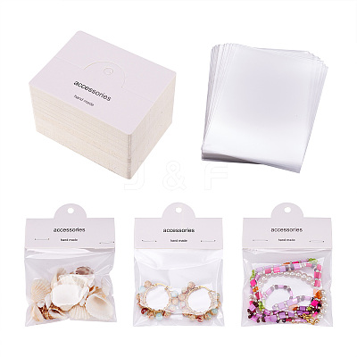 100Pcs Foldable Paper Hanging Header CDIS-TA0001-22-1