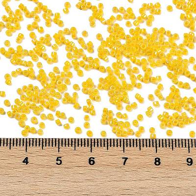 Opaque Colours Luster Glass Seed Beads SEED-H003-12D-1