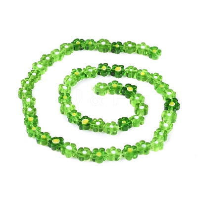 Handmade Millefiori Glass Bead Strands X-LAMP-J035-8mm-04-1