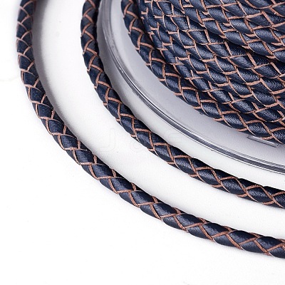 Braided Cowhide Cord WL-I004-3mm-D-18-1