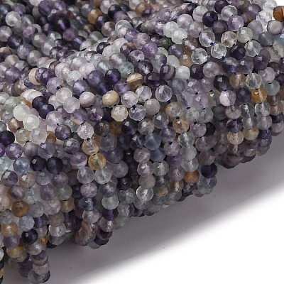 Natural Fluorite Beads Strands G-RM2025-A37-4mm-1
