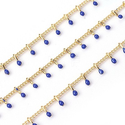 Handmade Enamel Beaded Chains X-CHC-P007-D03-1