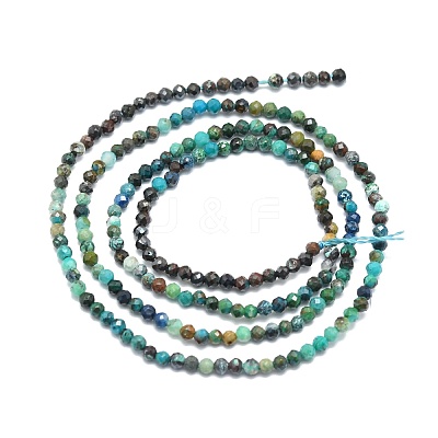 Natural Chrysocolla Beads Strands G-P457-A01-03-1