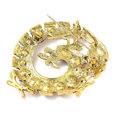 Alloy Rhinestone Lapel Pin Brooches LS-RB-CBAE32B-02AG-1