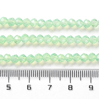 Baking Paint Transparent Glass Beads Strands X-DGLA-A034-J4MM-D02-1