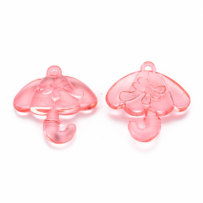 Transparent Acrylic Pendants TACR-T024-01B-910-1