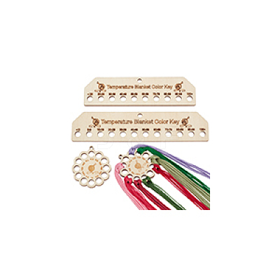 4Pcs Wood Thread Winding Boards AJEW-WH0534-51B-1