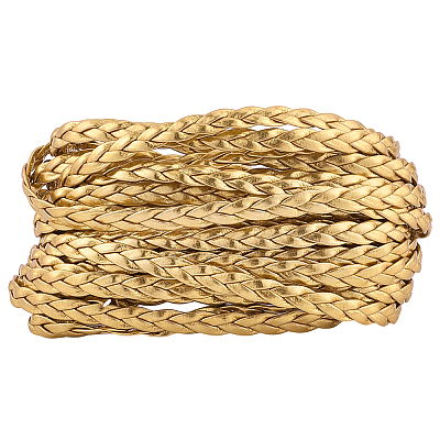 5M 3-Ply PU Leather Braided Cord LC-GF0001-12F-1