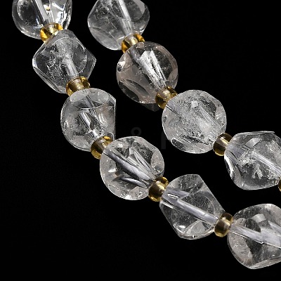 Natural Quartz Crystal Beads Strands G-K387-A16-02-1