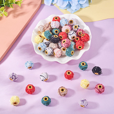 100Pcs Cloth Alloy European Beads FIND-TA0006-74-1