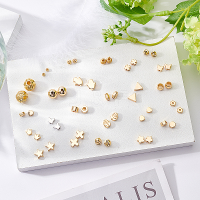 Brass Beads KK-BC0005-38G-1