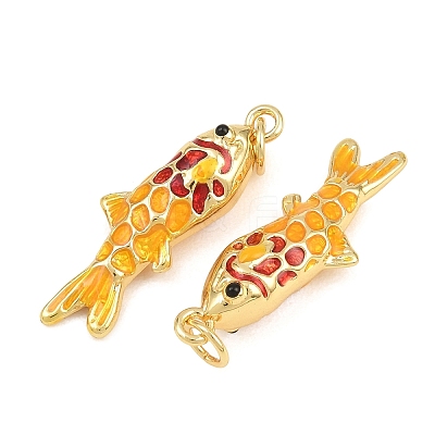 Brass Enamel Pendants KK-CBA3297-05A-G02-1