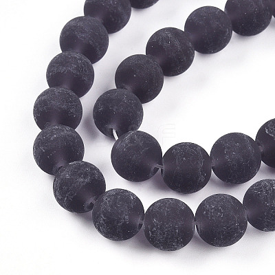 Transparent Glass Beads Strands GLAA-T032-T10mm-MD03-1