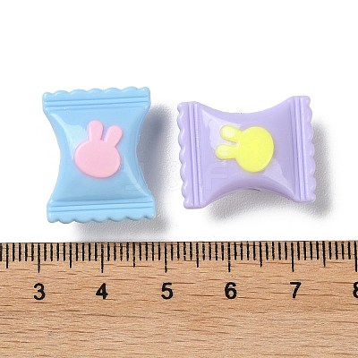 Two Tone Opaque Acrylic Beads SACR-I005-09B-1