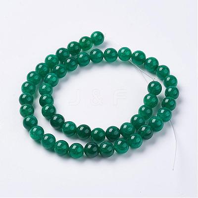 Natural Crackle Agate Beads Strands G-D868-8mm-02-1