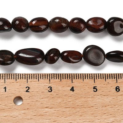 Natural Red Tiger Eye Beads Strands G-P497-01E-24-1
