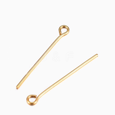 304 Stainless Steel Eye Pins STAS-I318-B10-G-1