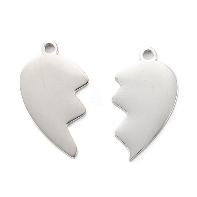 Non-Tarnish 304 Stainless Steel Split Pendants STAS-G251-07A-P-1