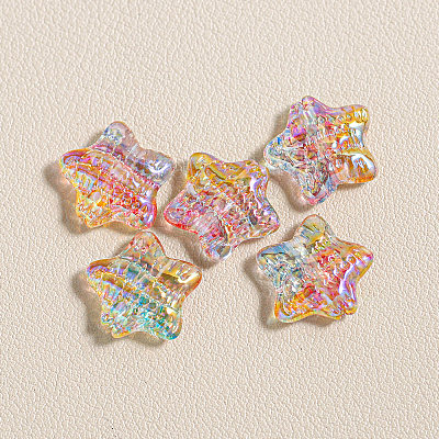 15Pcs Printed Resin Beads RESI-CJC0006-036L-1