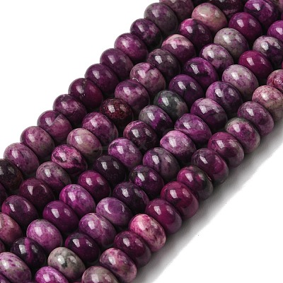 Natural Map Stone/Picasso Stone/Picasso Jasper Beads Strands G-A280-A12-01-1