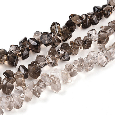 Natural Smoky Quartz Beads Strands G-B072-A01-01-01-1