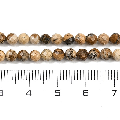 Natural Picture Jasper Beads Strands G-P572-B03-4mm-1