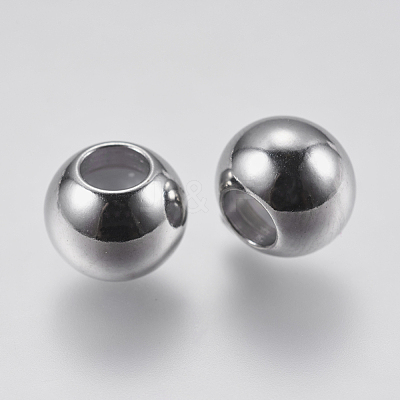 304 Stainless Steel Beads STAS-F139-062P-8mm-1