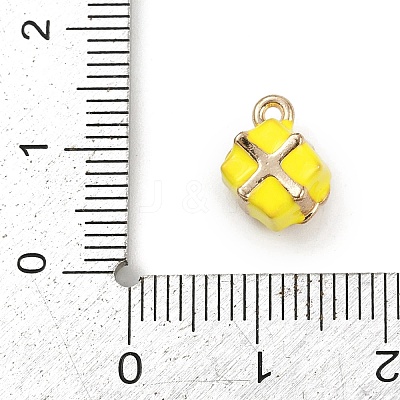 Alloy Enamel Charms PALLOY-R158-05G-04-1