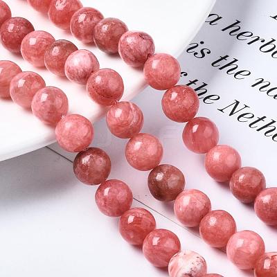 Natural Chalcedony Beads Strands G-S333-10mm-007-1