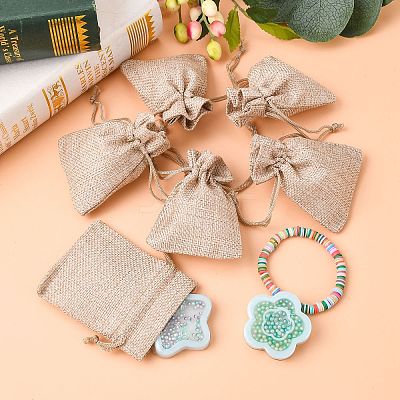 Burlap Packing Pouches Drawstring Bags LS-X-ABAG-Q050-7x9-01-1