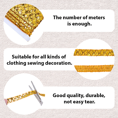 Plastic & Polyester Paillette Beads OCOR-WH20016-04H-1