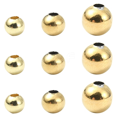 50Pcs Hollow Round 304 Stainless Steel Beads STAS-YW0002-95A-1