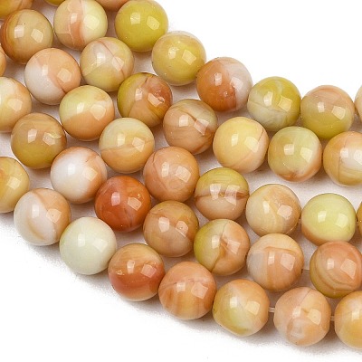 Handmade Lampwork Beads Strand LAMP-B056-8mm-10-1