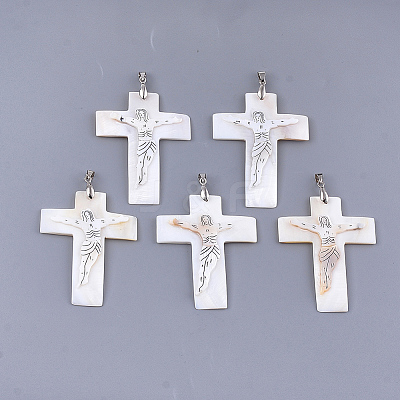 Freshwater Shell Big Pendants SHEL-S275-09-1