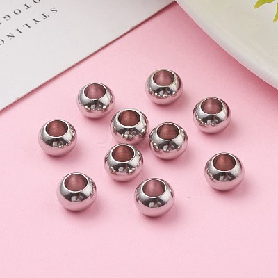 Tarnish Resistant 304 Stainless Steel Rondelle Beads STAS-I020-14-1