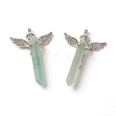 Natural Green Aventurine Big Pendants G-F586-A01-1