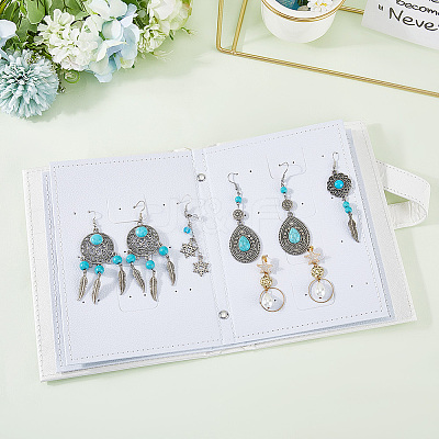 Portable PU Leather Earring Display Book EDIS-WH20011-01A-1