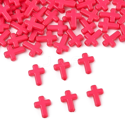 200Pcs Opaque Acrylic Beads SACR-FS0001-39E-1
