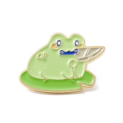 Frog Enamel Pin JEWB-H007-07G-1