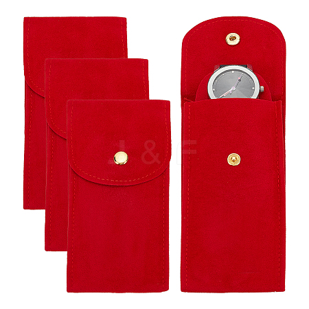 Velvet Watch Packaging Storage Bag AJEW-WH0473-28-1