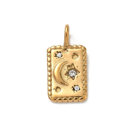 304 Stainless Steel Pendants STAS-H243-07D-G-1