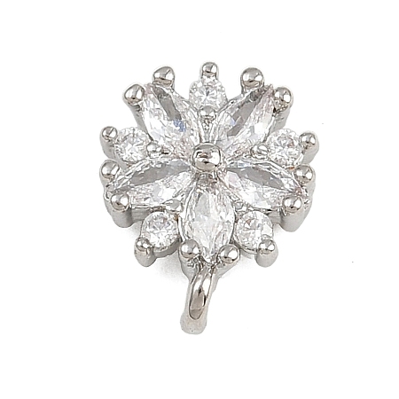 Brass Micro Pave Cubic Zirconia Pendants KK-A269-17P-1