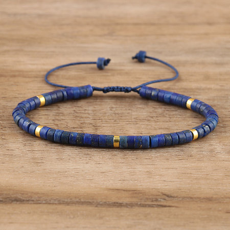 Natural Lapis Lazuli Beaded Braided Bracelets QH4784-13-1